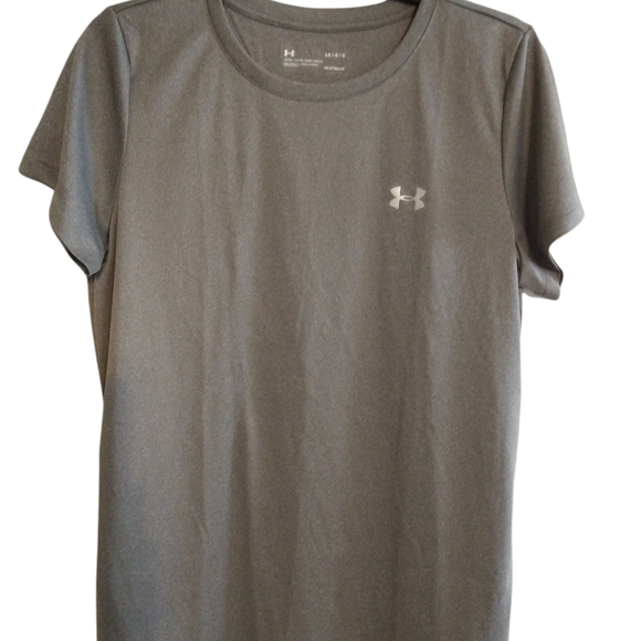 Under armour large ladies gray top - Picture 2 of 6